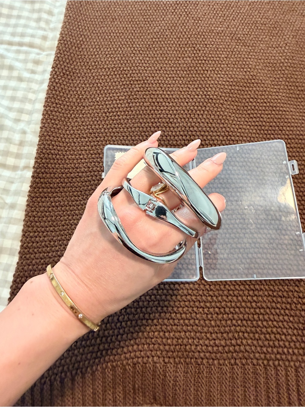 Amazon Silver Cuff Bracelet Stack - Picture 9 of 12